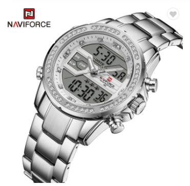 NAVIFORCE 9190 SW Men’s Watch Digital Sports Water Resistant Quartz Wristwatches Relogio Masculino Chronograph Clock