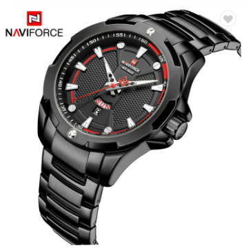 NAVIFORCE 9161 BB Fashion Luxury Watches Men Sports Casual Stainless Steel Quartz Wristwatch Water Resistant Male Watch Business