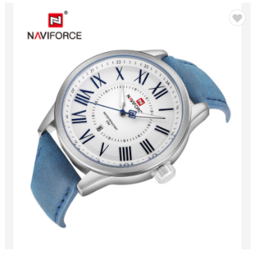 NAVIFORCE 9126 SWBE Fashion Mens Watches Luxury Quartz Men Week Date Sport Wrist Watch Male Water Resistant Clock