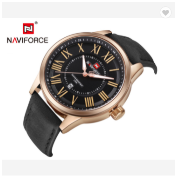 NAVIFORCE 9126 RGBB Fashion Mens Watches Luxury Quartz Men Week Date Sport Wrist Watch Male Water Resistant Clock Business