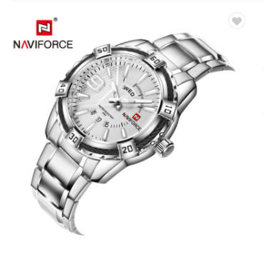 NAVIFORCE 9117S SW Luxury Watches Men Fashion Classic Stainless Steel Sport Quartz WristWatch Male Water Resistant Analog Clock