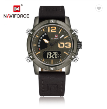 NAVIFORCE 9095 BCEDBN Men’s Fashion Sport Watches Men Quartz Analog Date Clock Man Leather Military Water Resistant Watch
