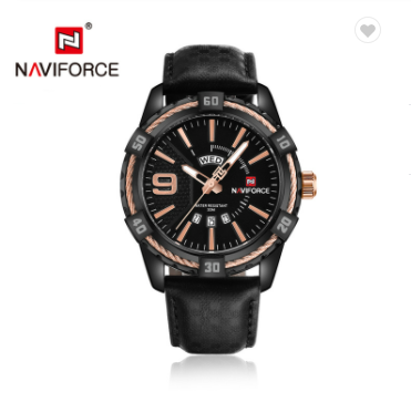 NAVIFORCE 9117L BRG Men Watches Fashion Quartz Wrist Watches Men’s Military Water Resistant Sports Watch Male Date Clock