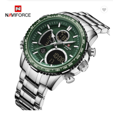 NAVIFORCE 9182 SGN Men Watch Luxury Sport Watches Mens Chronograph Quartz Wristwatch Date Male Clock