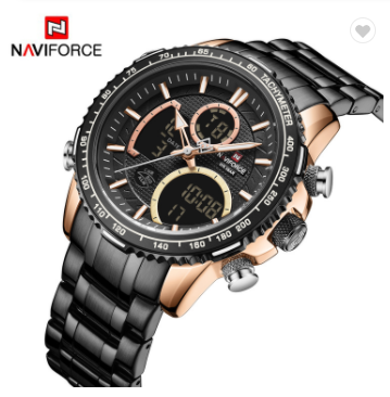 NAVIFORCE 9182 RGB Men Watch Luxury Sport Watches Mens Chronograph Quartz Wristwatch Date Male Clock