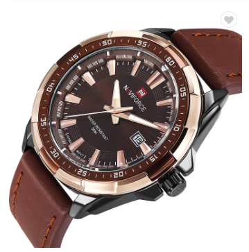 NAVIFORCE 9056 BCE Mens Watches Luxury Brand Fashion Sport Men Water Resistant Quartz Clock Male Army Military Leather Wrist Watch