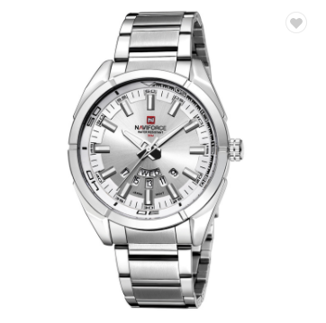 NAVIFORCE 9038 SW Brand Men Watches Business Quartz Watch Men’s Stainless Steel Band 30M Water Resistant Date Wristwatches