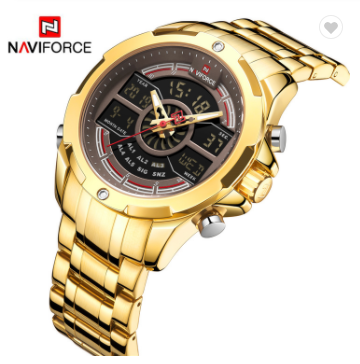 NAVIFORCE 9170 GCE Men Watches Luxury Water Resistant Clock Chronograph Military Fashion business Quartz Watch Mens Sport
