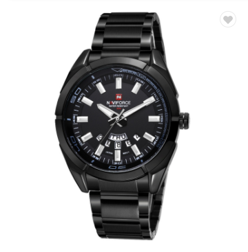 NAVIFORCE 9038 BB Brand Men Watches Business Quartz Watch Men’s Stainless Steel Band 30M Water Resistant Date Wristwatches
