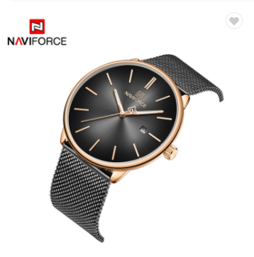 NAVIFORCE 3012L RGB Lady Watch Fashion Simple Women Watches Stainless Steel Water Resistant Quartz Wrist Watch Ladies