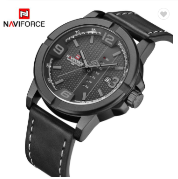 NAVIFORCE 9177 BGYB Quartz Watch Men Casual Military Sports Leather Wristwatches Male Clock Luxury Brand