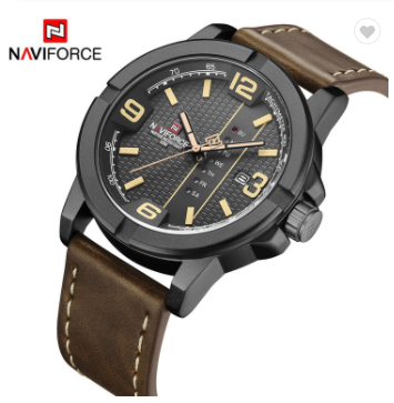 NAVIFORCE 9177 BYDBN Quartz Watch Men Casual Military Sports Leather Wristwatches Male Clock Luxury Brand