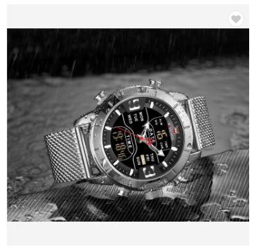 NAVIFORCE 9153S SB Watch Men Sports Quartz Watches Luxury Brand Stainless Steel Water Resistant LED Digital Wristwatch