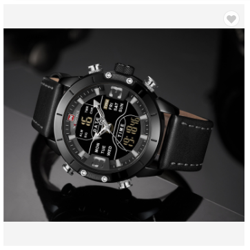 NAVIFORCE 9153L BGYB Watch Men Top Luxury Brand Leather Water Resistant Quartz Wristwatches Military Sport Watches Date