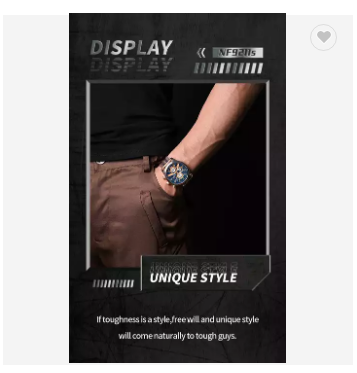 NAVIFORCE 9211S RGBE OEM Custom logo Stainless Steel Luminous Hand Luxury Mens Wrist Quartz Watch for Men