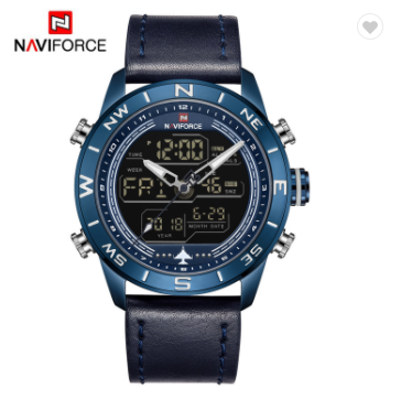 NAVIFORCE 9144 BEBEBE Casual Sport Watches for Men Top Brand Luxury Military Leather Wrist Watch Man Clock Fashion