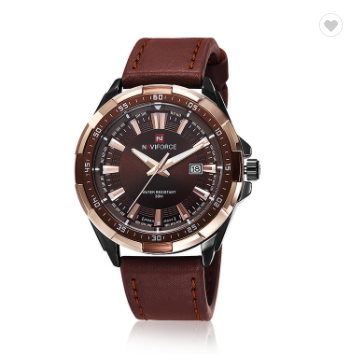NAVIFORCE 9056 BCE Mens Watches Luxury Brand Fashion Sport Men Water Resistant Quartz Clock Male Army Military Leather Wrist Watch