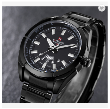 NAVIFORCE 9038 BB Brand Men Watches Business Quartz Watch Men’s Stainless Steel Band 30M Water Resistant Date Wristwatches