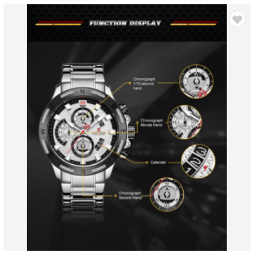 NAVIFORCE 9165 SW Luxury Brand Mens Sport Watches Full Steel Quartz Watch Men Date Week Water Resistant Fashion
