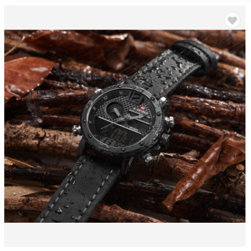 NAVIFORCE 9134 BGYB Mens Watches Luxury Military Dual Display Sports Watches Men Quartz Wristwatch Male Water Resistant Clock