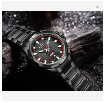 NAVIFORCE 9161 BB Fashion Luxury Watches Men Sports Casual Stainless Steel Quartz Wristwatch Water Resistant Male Watch Business