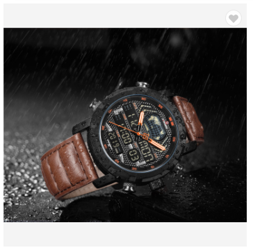 NAVIFORCE 9160 BOLBN Men Watch Fashion Luxury Leather Sports Watches Quartz LED Digital Clock Water Resistant Military Wrist Watch