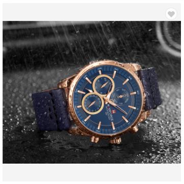 NAVIFORCE 9148 RGBEDBE Men Military Genuine Leather Sport Men’s Watches Water Resistant Chronograph Quartz Luxury Business Clock Date