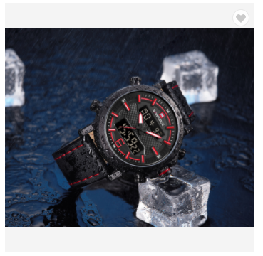 NAVIFORCE 9135 BRB Men’s Sports Watches Luxury Brand Leather Band Water Resistant Quartz WristWatch Male LED Digital Analog Clock