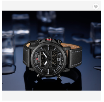 NAVIFORCE 9135 BGYB Men’s Sports Watches Luxury Brand Leather Band Water Resistant Quartz WristWatch Male LED Digital Analog Clock