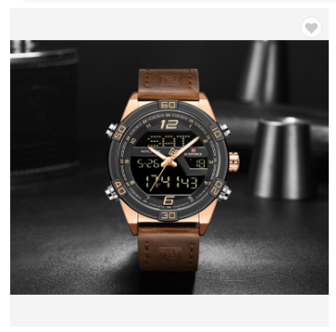 NAVIFORCE 9128 RGRGDBN Mens Watches Luxury Military Dual Display Quartz Sports Water Resistant Watches Men Wristwatch Male Clock