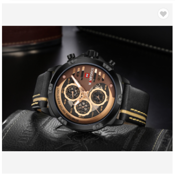 NAVIFORCE 9110 BRGBN Men’s Fashion Sports Watches Water Resistant Leather Strap Creative Analog Quartz Wrist Watch Men Clock