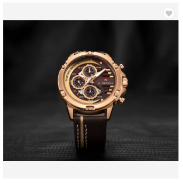 NAVIFORCE 9110 Men’s Leather Strap Sports Watch