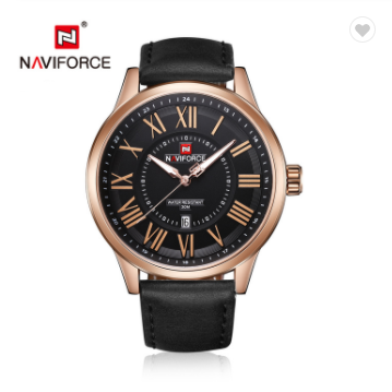 NAVIFORCE 9126 RGBB Fashion Mens Watches Luxury Quartz Men Week Date Sport Wrist Watch Male Water Resistant Clock Business