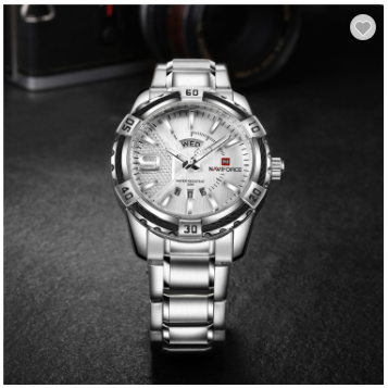 NAVIFORCE 9117S SW Luxury Watches Men Fashion Classic Stainless Steel Sport Quartz WristWatch Male Water Resistant Analog Clock