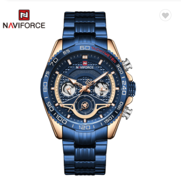 NAVIFORCE 9185 RGBE Men’s Watch Luxury Brand Business Casual Quartz Wrist watches Men Water Resistant Multi-function Clock