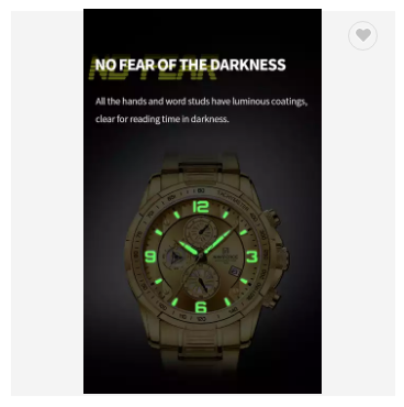 NAVIFORCE 8020S GG Sport luxury watch men luminous hands Gold Quartz Chronograph Stainless Steel Band High quality wristwatchesPopular