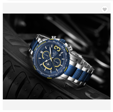 NAVIFORCE 8017 SBE Men Quartz Multifunction Chronograph Sports Watches Fashion Water Resistant Military Stainless Steel Wristwatch