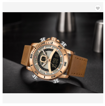 NAVIFORCE 9181L RGGYL.BN Leather Water Resistant Quartz Watch Men Top Brand Luxury Water Resistant Chronograph