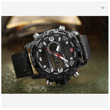 NAVIFORCE 9097 BBB Luxury Brand Men Sport Watches Men’s Leather Digital Army Military Watch Man Quartz water resistant Clock