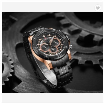 NAVIFORCE 9175 RGB Men Watches Luxury Chronograph Quartz Men’s Watch Stainless Steel Strap Casual Luminous Clock