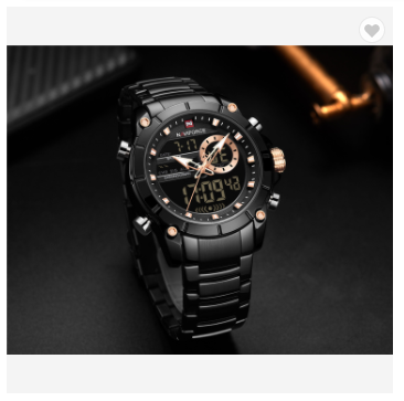 NAVIFORCE 9163 BB Men Military Sport Wrist Watch Quartz Steel Water Resistant Dual Display Male Clock Watches Luxury Fashion