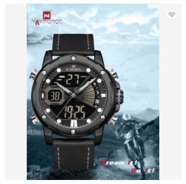 NAVIFORCE 9172L BGYB Watches Mens Luxury Military Sport Water Resistant Quartz Wrist watch LED Digital Analog alarm Clock Fashion