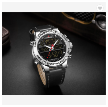 NAVIFORCE 9164 SBB Luxury Mens Sport Watches Military Water Resistant Digital Alarm Chronograph Quartz Wristwatch Male Clock