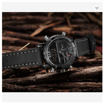 NAVIFORCE 9134 BGYB Mens Watches Luxury Military Dual Display Sports Watches Men Quartz Wristwatch Male Water Resistant Clock