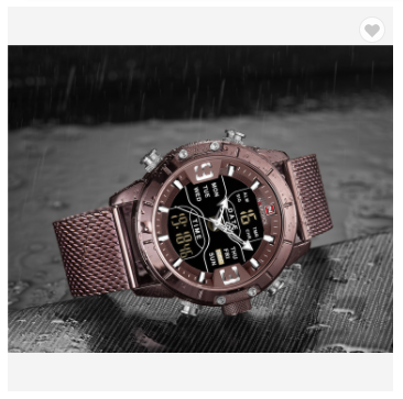 NAVIFORCE 9153S CECE Watch Men Sports Quartz Watches Luxury Brand Stainless Steel Water Resistant LED Digital Wristwatch
