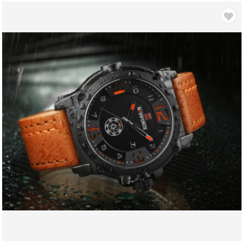 NAVIFORCE 9099 BOLBN Sport Mens Watches Top Brand Luxury Water Resistant Leather Quartz Military Wristwatch Male Clock