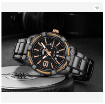 NAVIFORCE 9117S BRG Luxury Watches Men Fashion Classic Stainless Steel Sport Quartz WristWatch Male Water Resistant Analog Clock