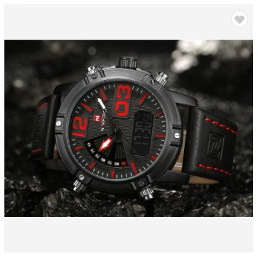 NAVIFORCE 9095 BRB Luxury Brand Sports Watches for Men Military Water Resistant Quartz Wristwatch Digital Analog Leather watch