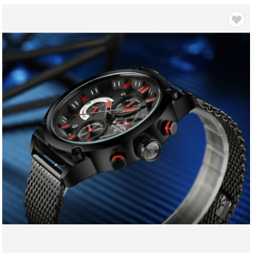 Naviforce 9068S BRB Luxury Brand Men Stainless Steel Analog Watches Men’s Quartz 24 Hours Date Clock Man Fashion Casual Sports