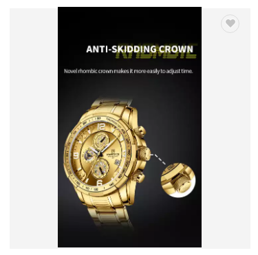 NAVIFORCE 8020S GG Sport luxury watch men luminous hands Gold Quartz Chronograph Stainless Steel Band High quality wristwatchesPopular